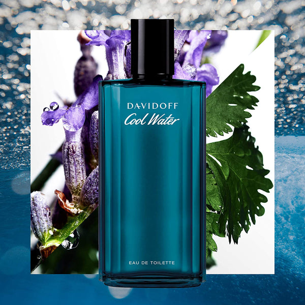 davidoff cool water men fragrance blue bottle